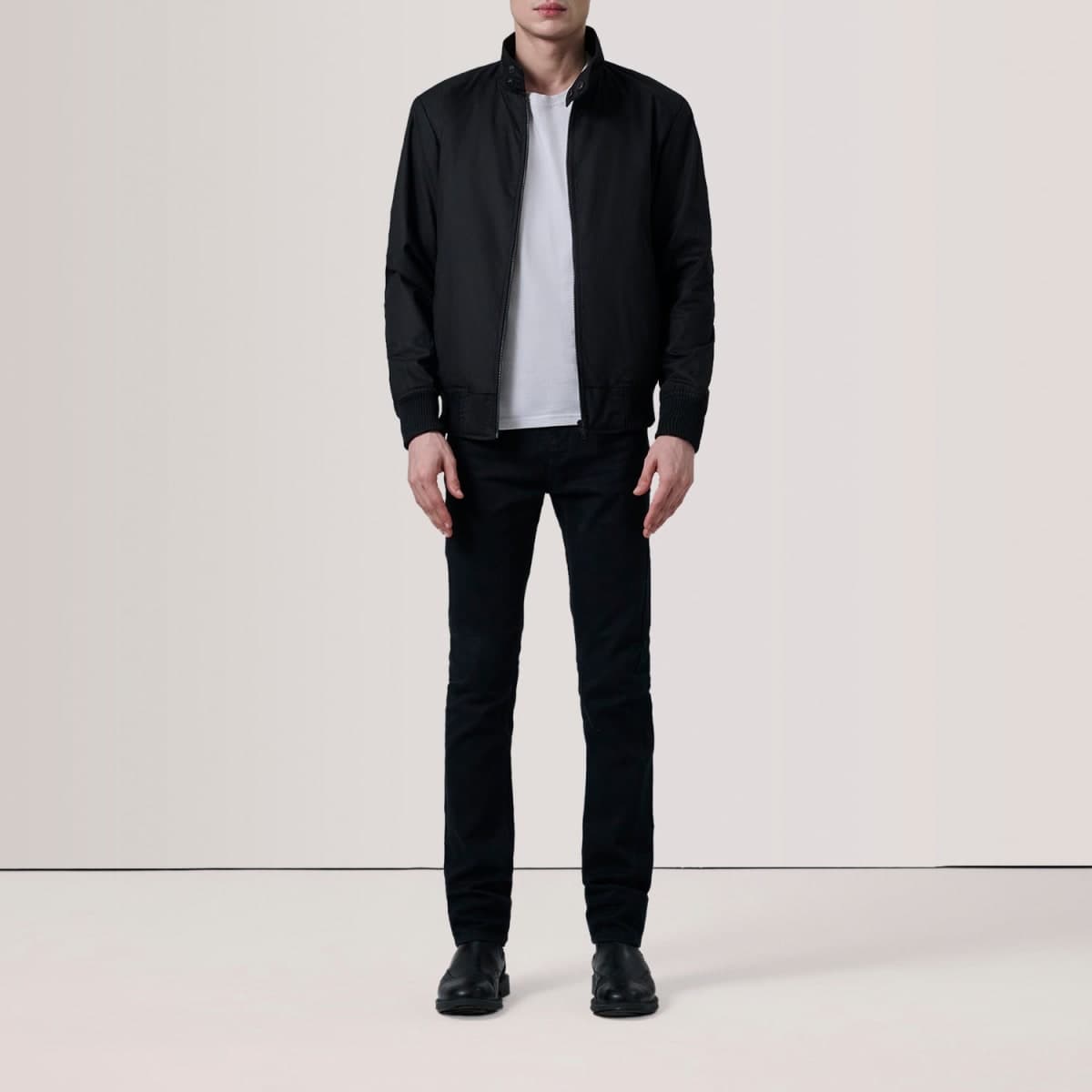 Morrison Men's Black Waxed Canvas Flannel Bomber Jacket finest raw materials