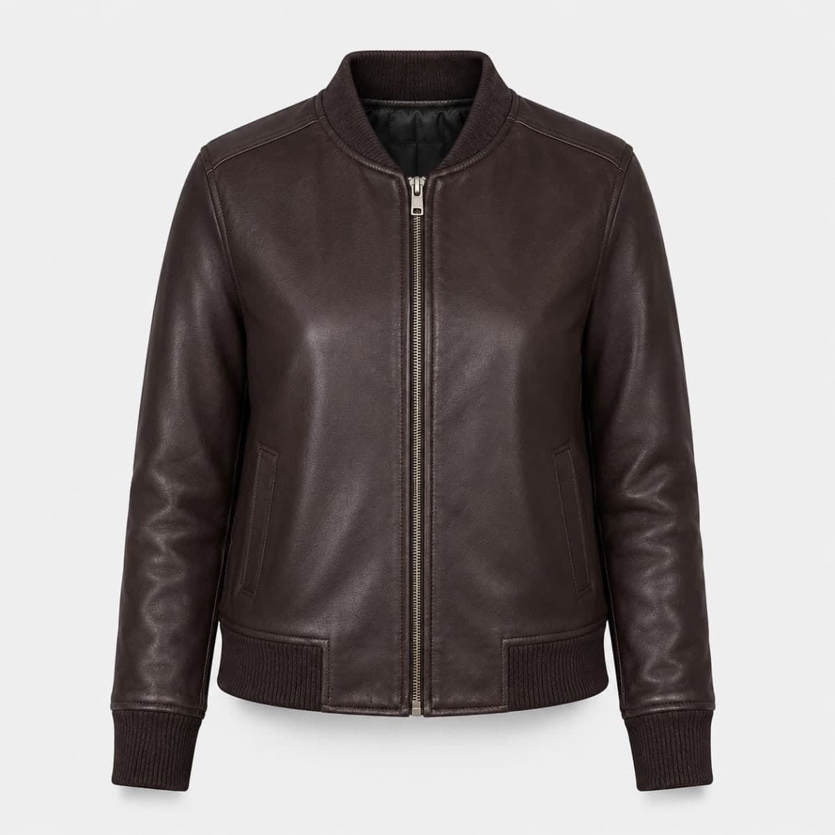 Bliss Women Maroon Suede Bomber Jacket sizes that fit all
