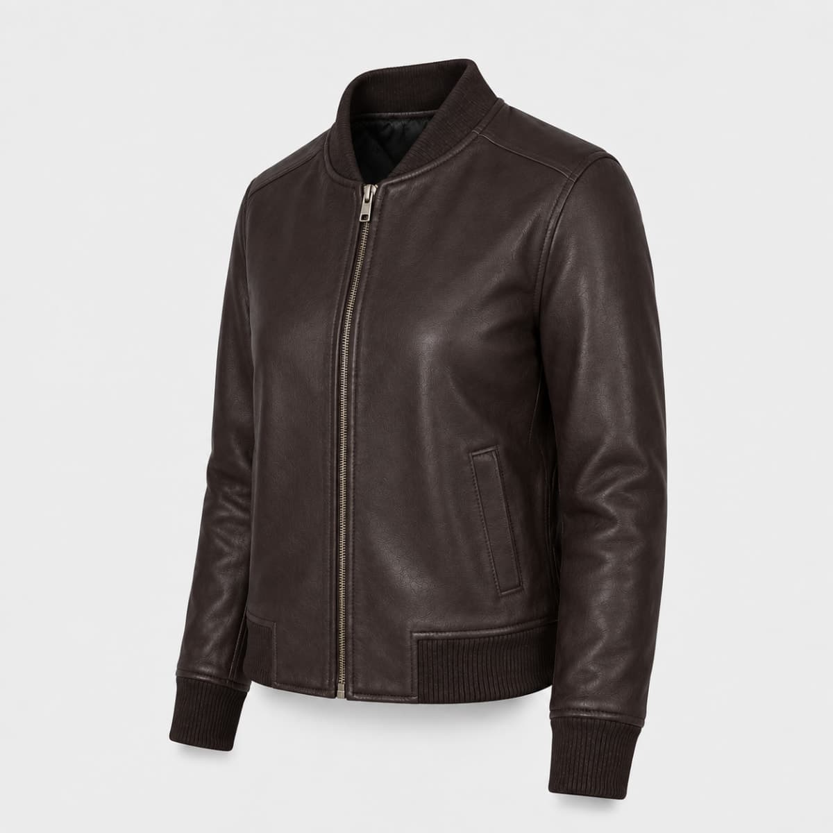 Bliss Women Maroon Suede Bomber Jacket finest raw materials